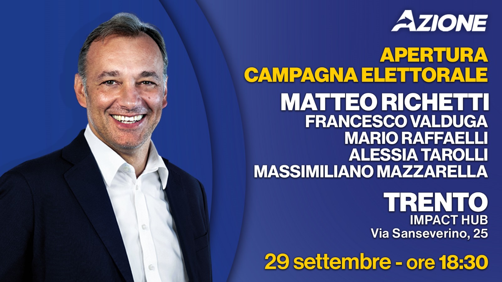 Matteo Richetti a Trento